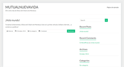 Desktop Screenshot of mutualnuevavida.org